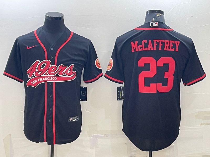 Men San Francisco 49ers #23 Mccaffrey Black 2022 Nike Co branded NFL Jersey->san francisco 49ers->NFL Jersey